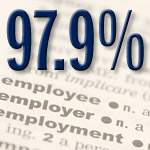 97.9% employment