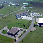 Aerial view of the Stout Technology Park.
