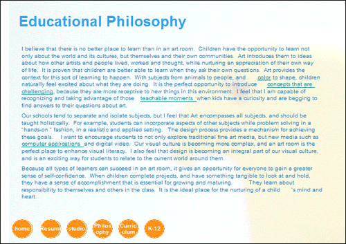 philosophy of early childhood education examples