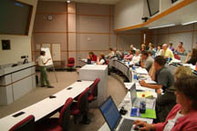 Image of Barbara Walvoord presenting to the 2006 Assessment Institute