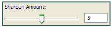 Sharpen slider